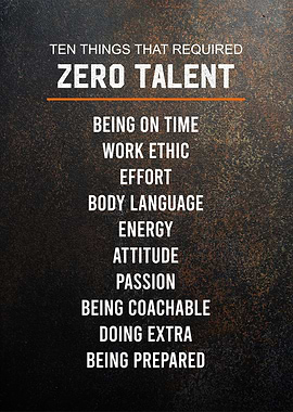 zero talent