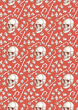 Skulls Popcorn Pattern