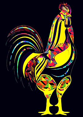 Chicken pop art