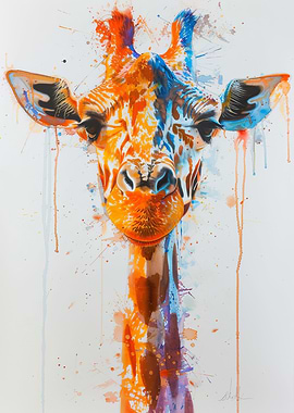 Giraffe Watercolor