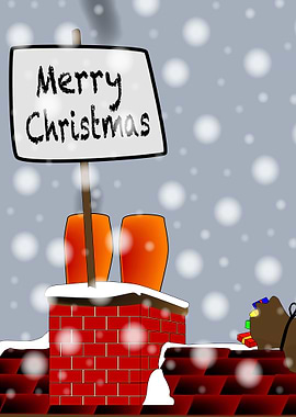 Merry Christmas Roof Sign