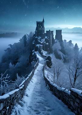 Castle on a Snowy Peak
