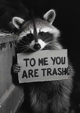 Funny Raccoon Trash Panda