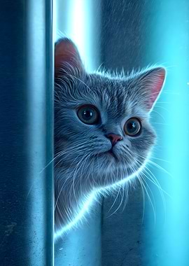 sneak peek funny cat