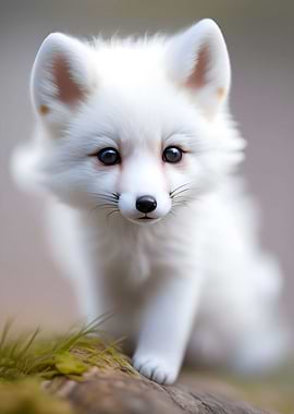 white fox baby