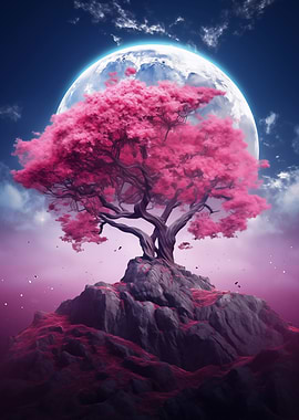 Cosmic Sakura Tree