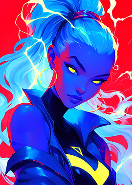 Lightning Storm Sexy Model