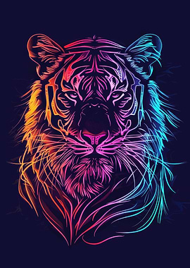 Neon Tiger Animal