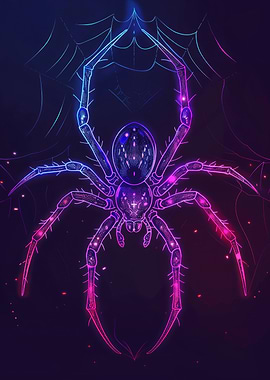Neon Spider Animal