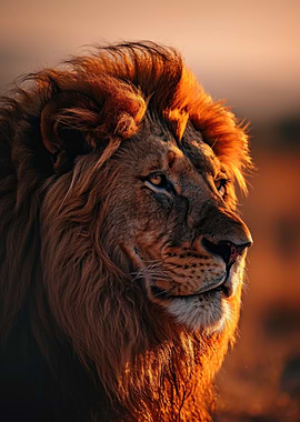 Lion Sunset