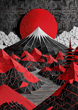 kintsugi Fuji Mountain