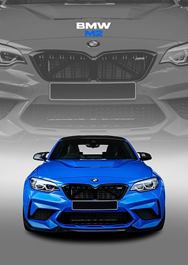 bmw m2 poster