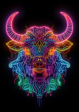 Neon Yak Animal