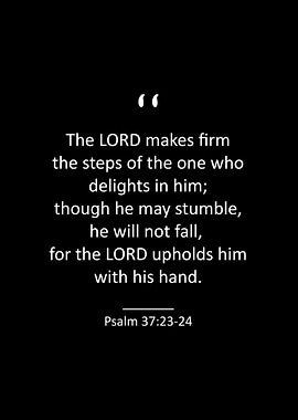 Psalm 37 23 24