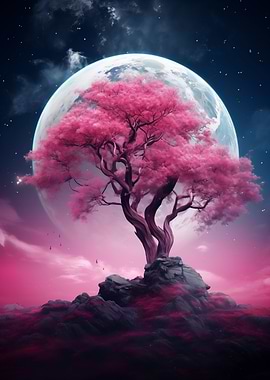 Cosmic Sakura Tree