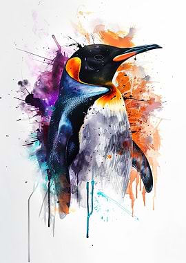 Penguin Watercolor