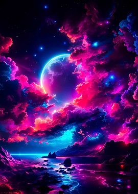 Colorful Moon