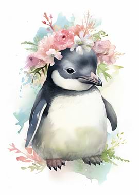 Penguin Watercolor