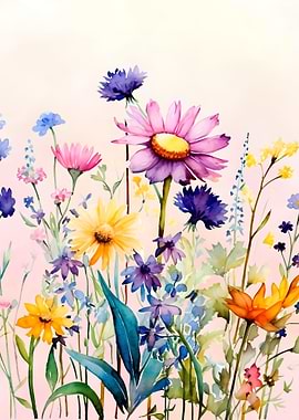 Floral Nature Watercolor