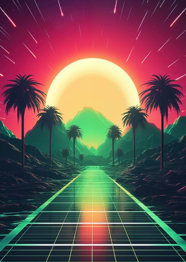 Neon Dreamscape Odyssey