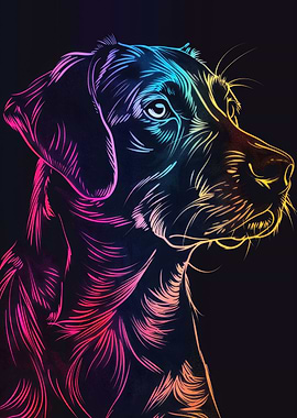 Dog Neon Animal