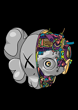 cyborg kaws
