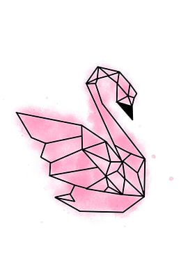 Pink swan