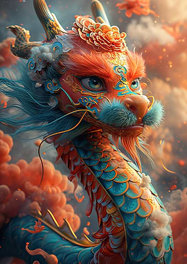 2D Japanese Dragon