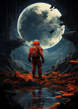Astronaut Moon