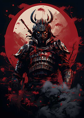 Japanese Warrior Deco Art