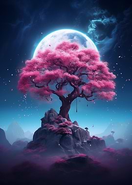 Cosmic Sakura Tree