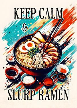 Funny Ramen Japanese Food