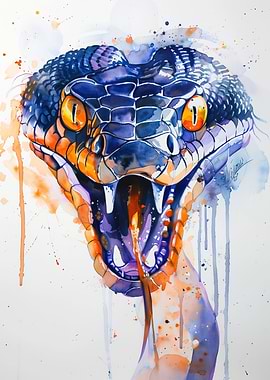 Snake Watercolor