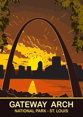 Gateway Arch Sunset