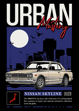 Retro Sky Line 2000GTR Car