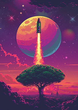 Rocket Launch Into Space