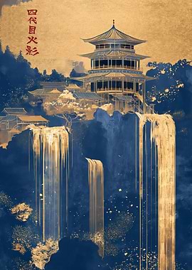 Golden Japanese Castle