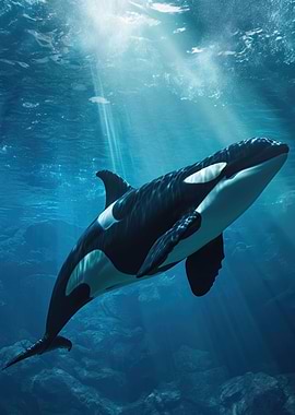 Majestic Orca Whale Killer