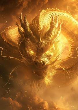 Golden Chinese Dragon