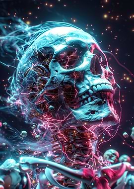 Cosmic Human Skeleton