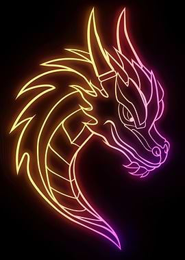 Dragon Golden Neon