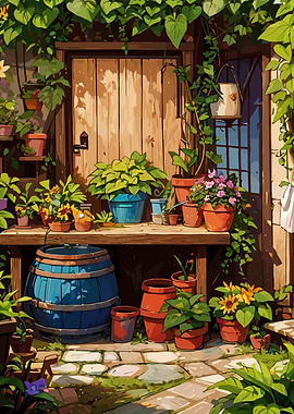 Backyard Pots
