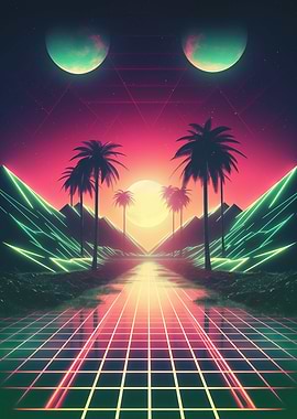 Abstract Retrowave Fusion
