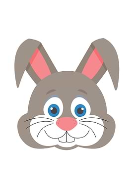 Cute bunny face