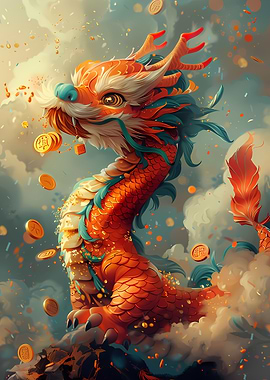 Cartoonized Chinese Dragon