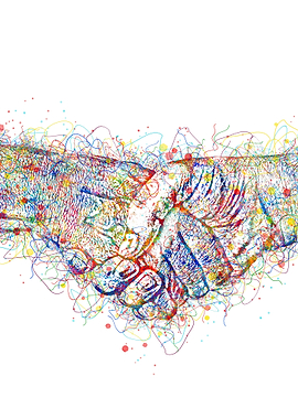 shake hands watercolor