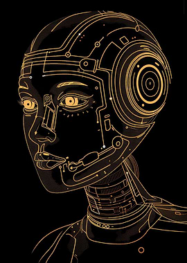 Futuristic Golden Neon