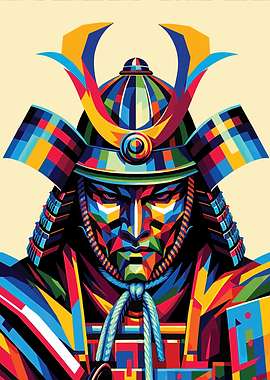 samurai wpap pop art