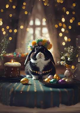 Curious Cottontail Bunny