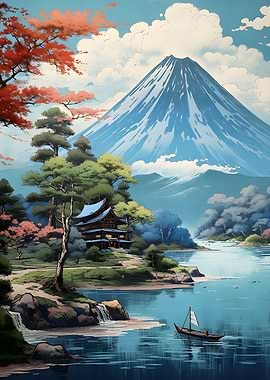 Blossom Japan Mount Fuji